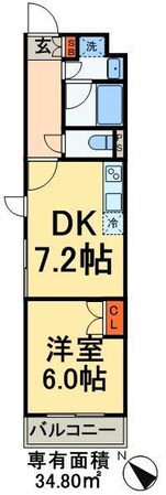 プライマル小石川の物件間取画像